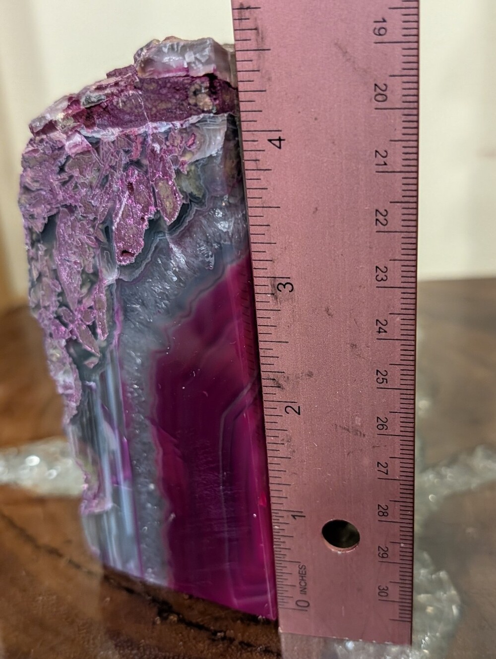 Agate Geode Sections 3pc Set Teal, Pink & Purple - Picture 15 of 16